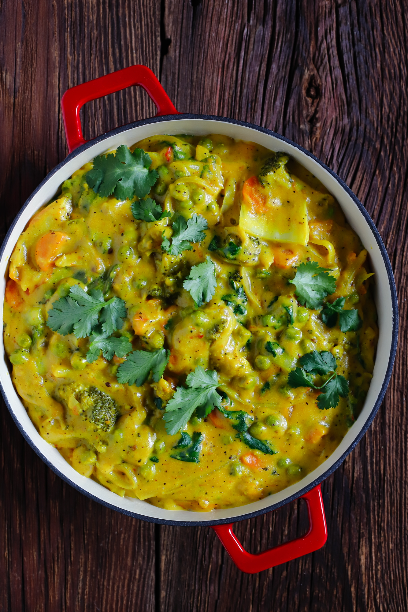Curry z brokułem