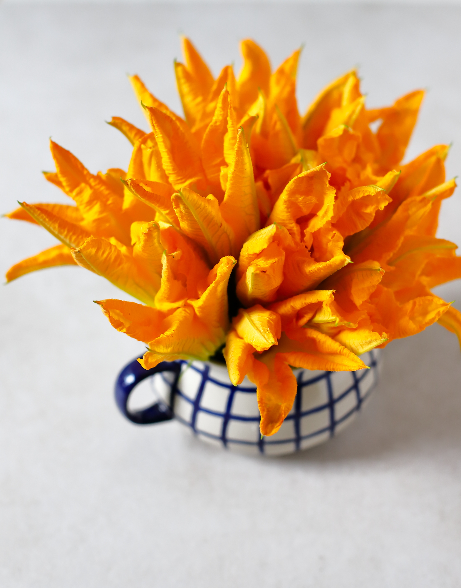 Paella z kwiatami cukinii