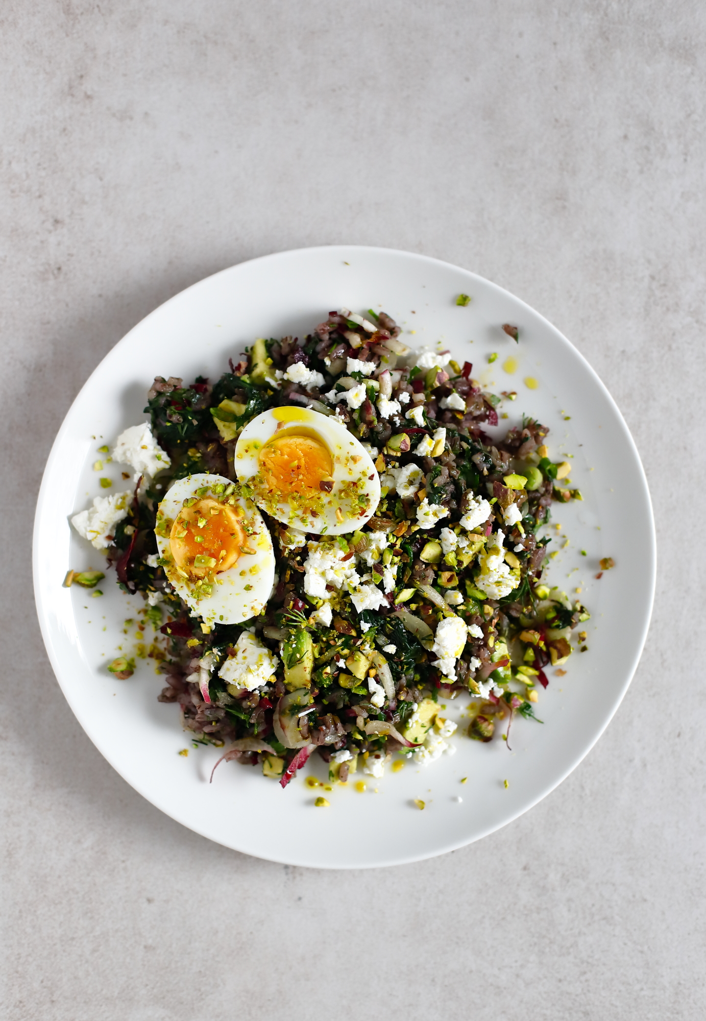 Sałatka z fioletowego ryżu Sałatka z fioletowego ryżu