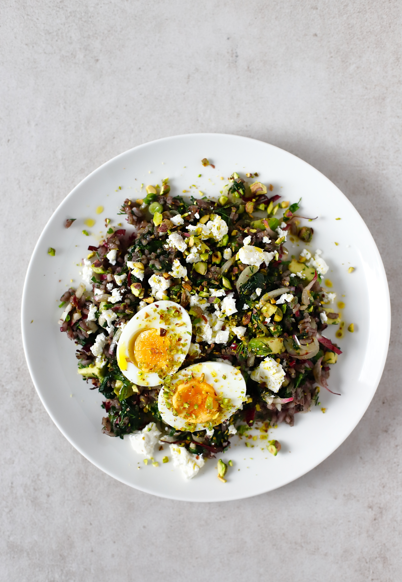 Sałatka z fioletowego ryżu Sałatka z fioletowego ryżu